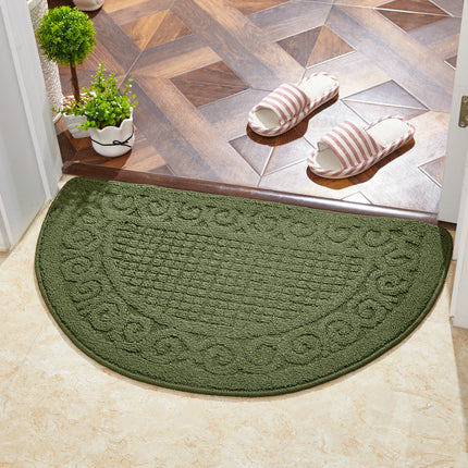 Entry semi-circular area rugs Floor mats for home loop fleece anti-slip doormat front door mat rug for entryway