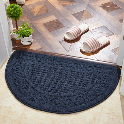 Entry semi-circular area rugs Floor mats for home loop fleece anti-slip doormat front door mat rug for entryway