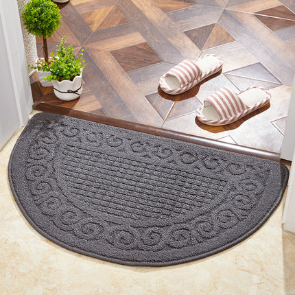 Entry semi-circular area rugs Floor mats for home loop fleece anti-slip doormat front door mat rug for entryway