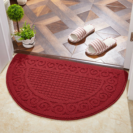 Entry semi-circular area rugs Floor mats for home loop fleece anti-slip doormat front door mat rug for entryway