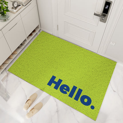 Indoor Doormat, Durable Entry Door Mat, hello entryway rug Scratch Dirt Resistant Scuffing floor mats for home