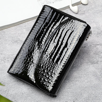 Small Wallet for Women Leather Womens Wallet Cute Compact Bifold Wallets Zipper Coin Purse