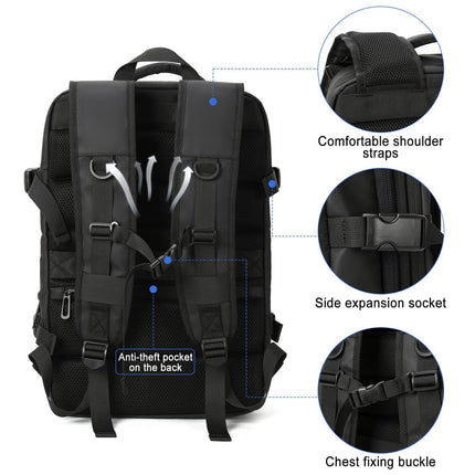 Extra Large Travel Laptop Backpack Water Resistant Business Bookbags with USB Charging Port