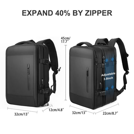 Extra Large Travel Laptop Backpack Water Resistant Business Bookbags with USB Charging Port