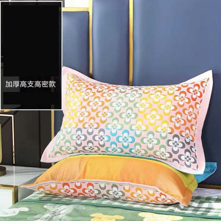 2PACK Combed Cotton Pillow Cases Standard/Queen Size Pillow Cases Cool Pillow Cases Woven Printed Pillow Cases Easy Care