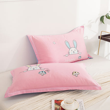 2 PACK Pillowcase Set, Long Staple Cotton Pillowcases Small Fresh Floral Cotton Pillowcases Single Twin Home Bedding