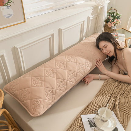 1Piece Long pillowcase, body long pillowcase Washed cotton linen pillowcases lengthened folder