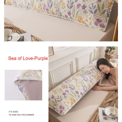 1Piece Long pillowcase, body long pillowcase Washed cotton linen pillowcases lengthened folder