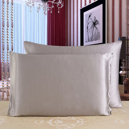 1 Pack Pillow protectors Silk Satin pillowcase solid color 100% mulberry silk pillowcase zipper