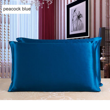 1Piece Pillow protectors Silk Satin pillowcase solid color reversible 100% mulberry silk pillowcase