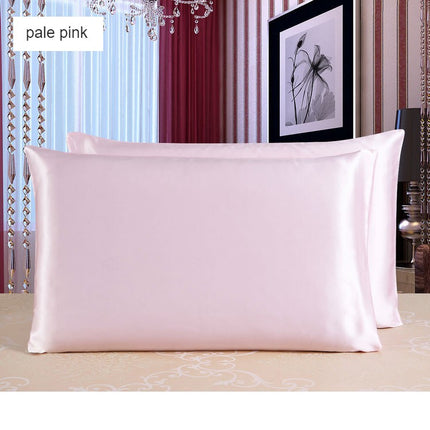 1Piece Pillow protectors Silk Satin pillowcase solid color reversible 100% mulberry silk pillowcase