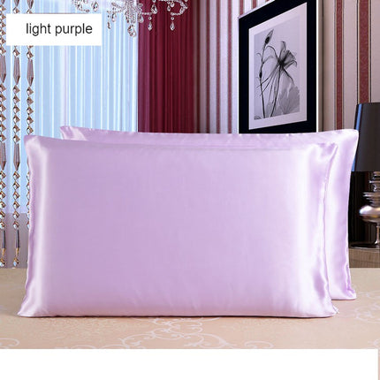 1Piece Pillow protectors Silk Satin pillowcase solid color reversible 100% mulberry silk pillowcase