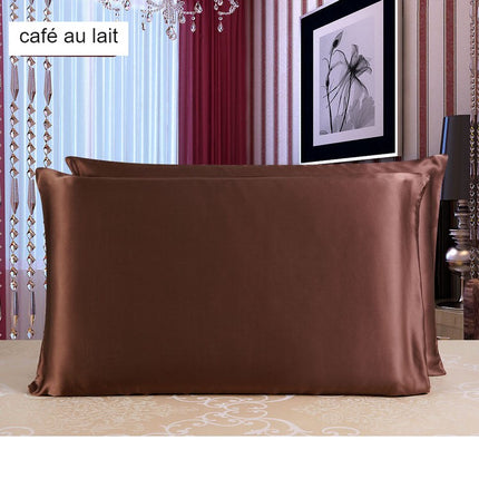 1Piece Pillow protectors Silk Satin pillowcase solid color reversible 100% mulberry silk pillowcase