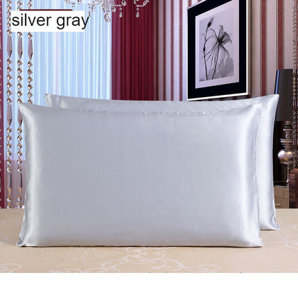 1Piece Pillow protectors Silk Satin pillowcase solid color reversible 100% mulberry silk pillowcase