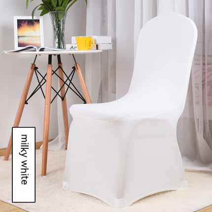 1 Pack Full wrap spandex chair covers, stretch dining chair covers for wedding, party, banquet and hotel decor chair covers-A