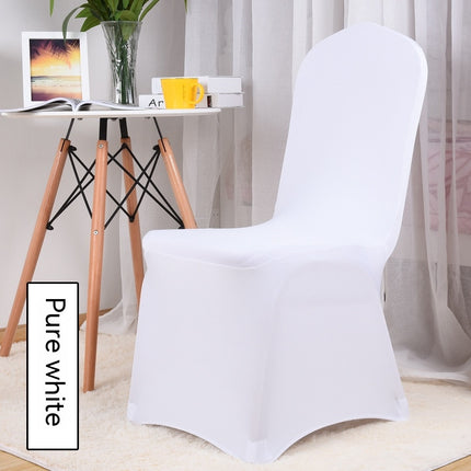 1 Pack Full wrap spandex chair covers, stretch dining chair covers for wedding, party, banquet and hotel decor chair covers-A