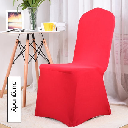 1 Pack Full wrap spandex chair covers, stretch dining chair covers for wedding, party, banquet and hotel decor chair covers-A