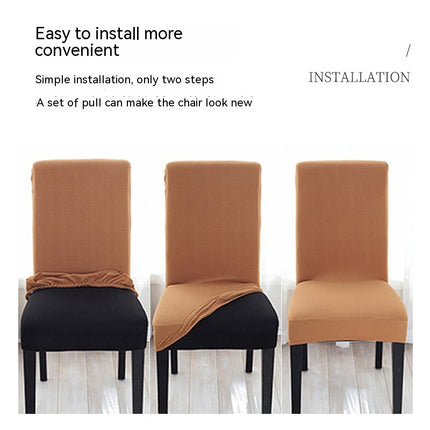 1 Pack solid color dining chair covers, stretch dining chair covers for home restaurant kitchen party hotel chair covers