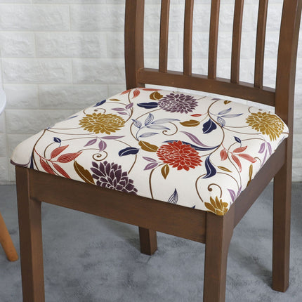 1 Pack Printed Stretch Seat Chair Top Cover, Home Hotel Removable Seat Chair Cushion Chair Top Cover