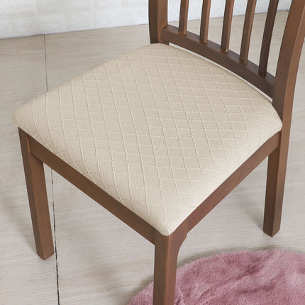 1PCS diamond lattice elastic jacquard dining chair covers, washable chair covers, chair covers, restaurant chair covers