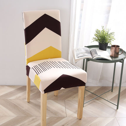 1 Pack Dining Room Chair Covers Kitchen Chair Covers , Removable & Washable, Elastic Sofa Chair Covers Sofa Cover (Printed Pattern)