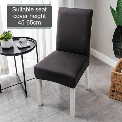 1 Pack Solid color dining chair cover, kitchen chair cover, high back polyester spandex elastic washable and removable