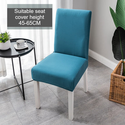 1 Pack Solid color dining chair cover, kitchen chair cover, high back polyester spandex elastic washable and removable