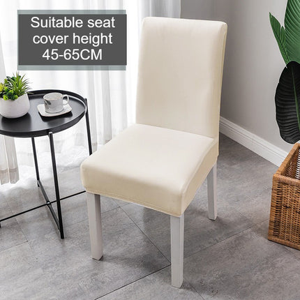 1 Pack Solid color dining chair cover, kitchen chair cover, high back polyester spandex elastic washable and removable