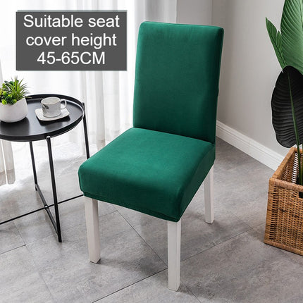 1 Pack Solid color dining chair cover, kitchen chair cover, high back polyester spandex elastic washable and removable