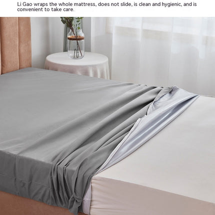 Dustproof and Waterproof Bed Sheet Pure Color Deep Pocket Bed Sheet All Inclusive Bedspread Sheet Anti-slip Mattress Protectors