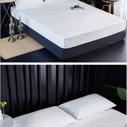 Dust Proof And Waterproof Sheet Four Corners Elastic Non-Slip Sheet Deep Pocket Sheet All-Inclusive Bedspread Sheet Mattress Protectors-A