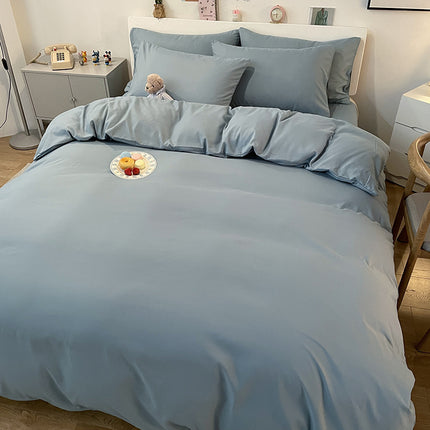 Washed Cotton Comforter Cover Bedding Set-Duvet Cover Bedding Set  1 Duvet Cover +1 Bed Sheet With 2 Pillowcases Bedding Set