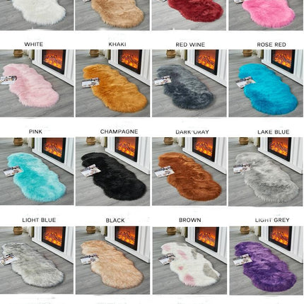 Ultra Soft Faux Sheepskin Fur Rug  Fluffy Area Rugs Chair Couch Cover Fuzzy Rug for Bedroom Bedside Floor Sofa Living Room