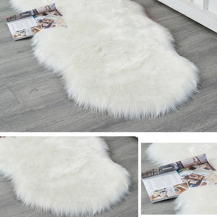 Ultra Soft Faux Sheepskin Fur Rug  Fluffy Area Rugs Chair Couch Cover Fuzzy Rug for Bedroom Bedside Floor Sofa Living Room