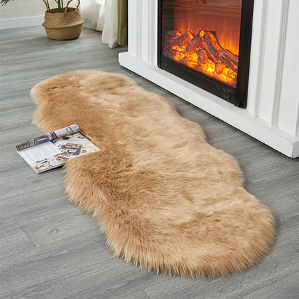 Ultra Soft Faux Sheepskin Fur Rug  Fluffy Area Rugs Chair Couch Cover Fuzzy Rug for Bedroom Bedside Floor Sofa Living Room