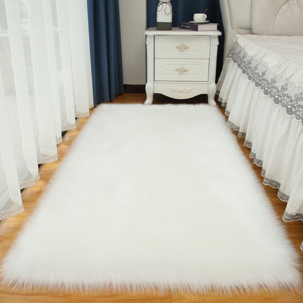 Artificial Hair Rugs Soft Fluffy Rugs Shaggy Rugs Faux Sheepskin Area Floor Rugs Bedroom Living Room Children's Room Decoration