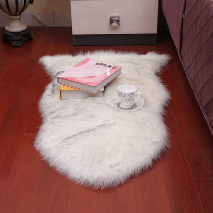 Faux Sheepskin Rugs, Soft Fluffy Faux Chair Cover Hairy Washable Carpet Non Slip Mats for Chair Bed Sofa Floor with Extra Long Wool