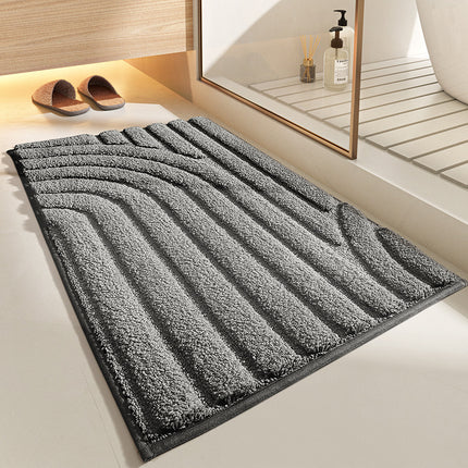 Bathroom mat, non-slip bathroom mats, absorbent, machine washable bathroom rugs for bathroom, soft microfiber bath mat