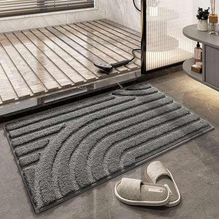 Bathroom mat, non-slip bathroom mats, absorbent, machine washable bathroom rugs for bathroom, soft microfiber bath mat