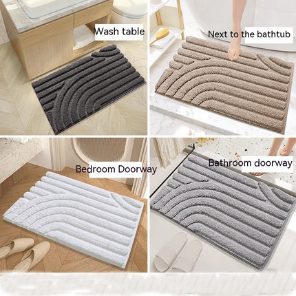 Bathroom mat, non-slip bathroom mats, absorbent, machine washable bathroom rugs for bathroom, soft microfiber bath mat