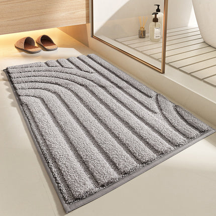 Bathroom mat, non-slip bathroom mats, absorbent, machine washable bathroom rugs for bathroom, soft microfiber bath mat