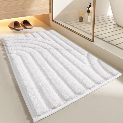 Bathroom mat, non-slip bathroom mats, absorbent, machine washable bathroom rugs for bathroom, soft microfiber bath mat