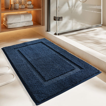 Bath Mats non-slip washable bathmat bathroom rugs shower bath mats solid color flocked home bathroom mats