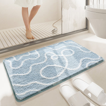 Non-slip Plush Bathroom Rug Bathroom Mats Super absorbent, soft shower, suitable for living room, kitchen, bedroom