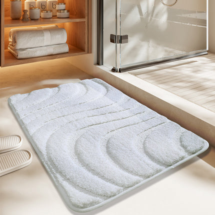 Bathroom floor mats, non-slip bathroom rugs, absorbent machine washable bath mats, durable mats for home decor