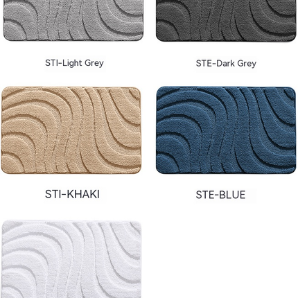 Bathroom floor mats, non-slip bathroom rugs, absorbent machine washable bath mats, durable mats for home decor