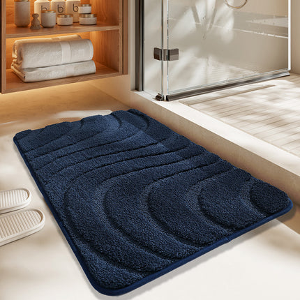 Bathroom floor mats, non-slip bathroom rugs, absorbent machine washable bath mats, durable mats for home decor