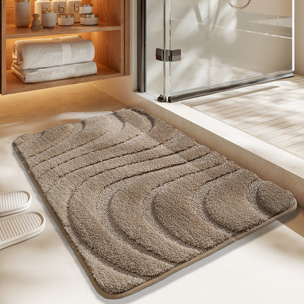 Bathroom floor mats, non-slip bathroom rugs, absorbent machine washable bath mats, durable mats for home decor