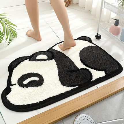 Half Round Bath Mats, Entrance Carpet Cartoon Doormat, Half Round Cute Entrance Welcome Mat, Half Round Non-Slip Rug