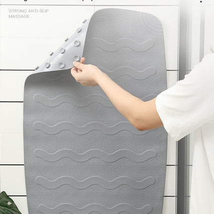 Shower Mat Non Slip Bathmat Anti Mould Bathroom Rug - TPE Material Soft Bath Mats with Suction Cups for Inside Shower, Easy to Clean